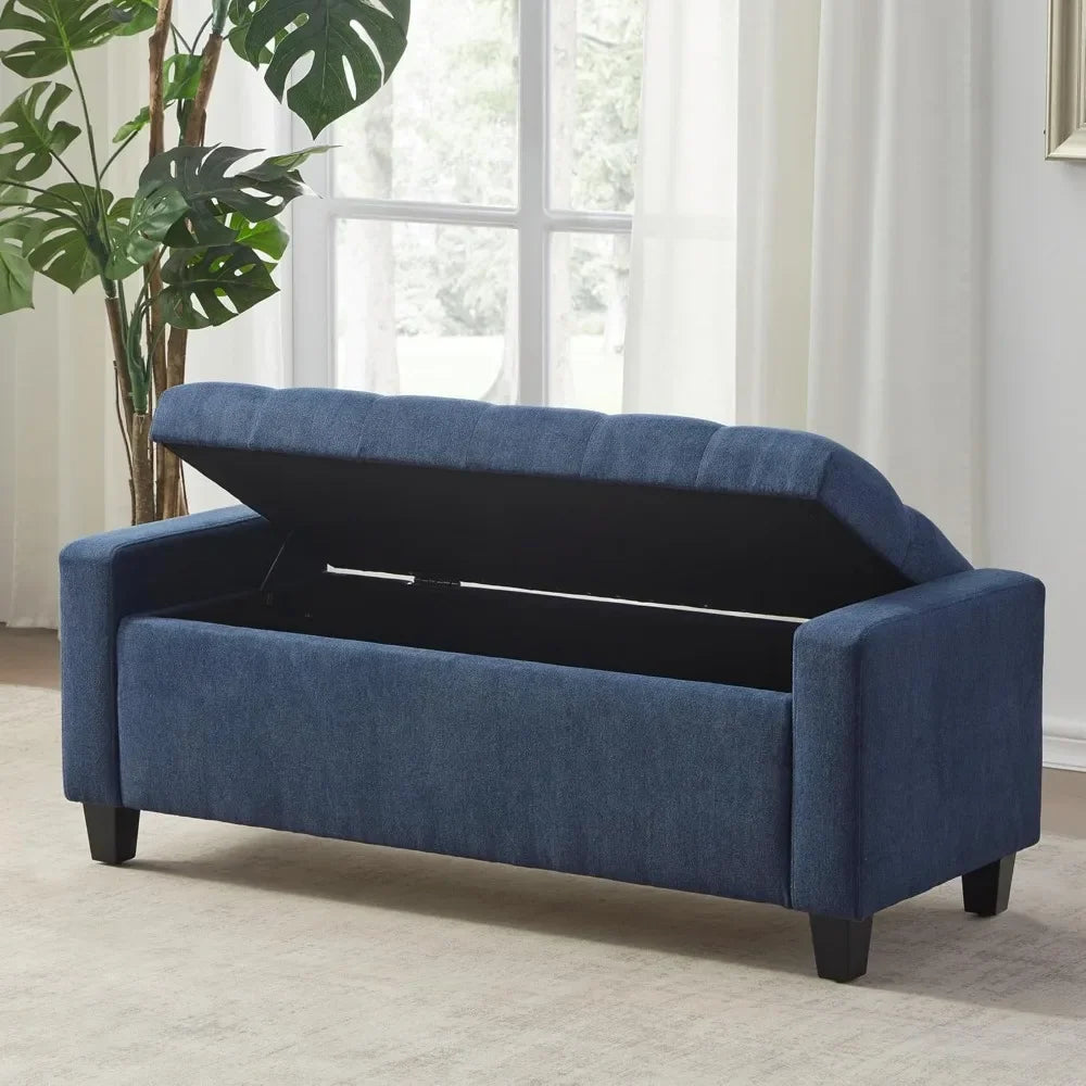 Storage Ottoman - Blue or Grey